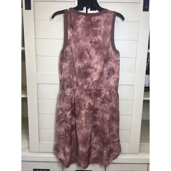 Athleta Rincon Tye Dye Mini Dress Sleeveless Rose Lightweight Size M - Picture 3 of 7